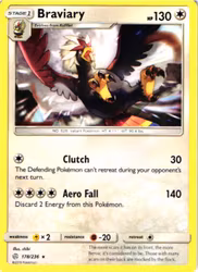 Braviary Uncommon 178/236 Cosmic Eclipse Pokemon