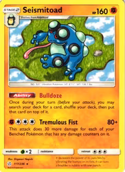 Seismitoad Rare 117/236 Cosmic Eclipse Pokemon