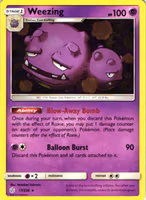 Weezing Rare 77/236 Cosmic Eclipse Pokemon