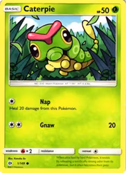 Caterpie Common 1/149 Sun & Moon Pokemon