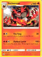 Incineroar Rare 26/149 Sun & Moon Pokemon