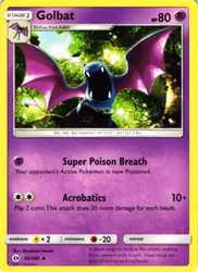 Golbat Uncommon 55/149 Sun & Moon Pokemon