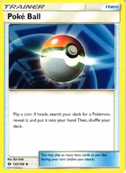 Poke Ball Uncommon 125/149 Sun & Moon Pokemon