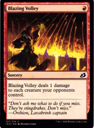 Blazing Volley Common 107/274 Ikoria Lair of Behemoths (IKO) Magic the Gathering