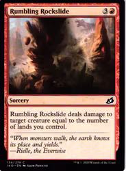 Rumbling Rockslide Common 134/274 Ikoria Lair of Behemoths (IKO) Magic the Gathering