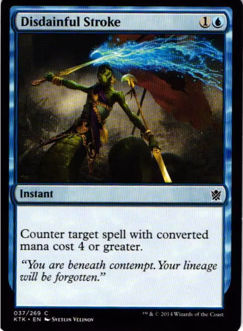 Disdainful Stroke Common 037/269 Khans of Tarkir (KTK) Magic the Gathering