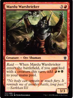 Mardu Warshrieker Common 117/269 Khans of Tarkir (KTK) Magic the Gathering