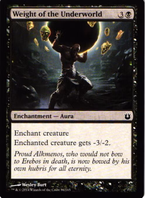 Weight of the Underworld Common 86/165 Born of the Gods (BNG) Magic the Gathering