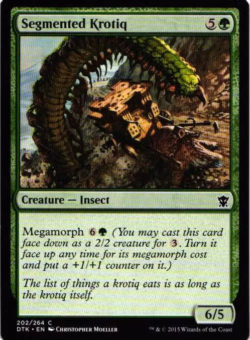 Segmented Krotiq Common 202/264 Dragons of Tarkir (DTK) Magic the Gathering