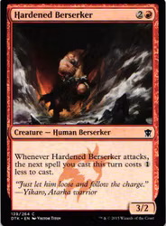Hardened Berserker Common 139/264 Dragons of Tarkir (DTK) Magic the Gathering