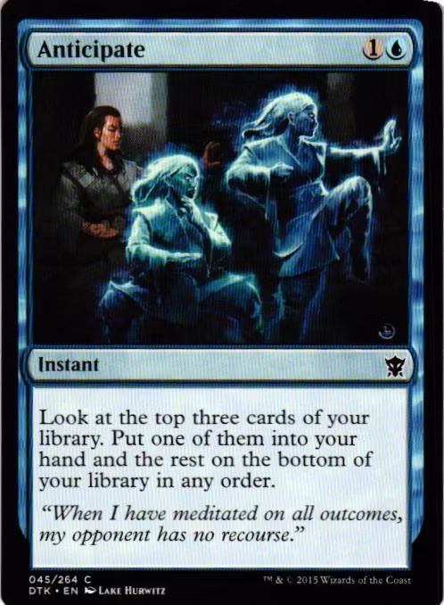 Anticipate Common 045/264 Dragons of Tarkir (DTK) Magic the Gathering