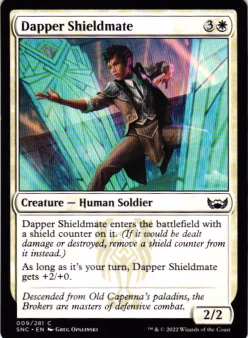 Dapper Shieldmate Common 009/281 Streets of New Capenna (SNC) Magic the Gathering