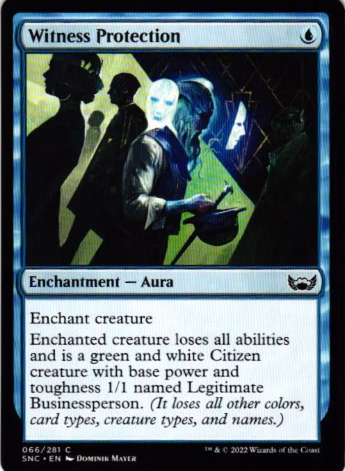 Witness Protection Common 066/281 Streets of New Capenna (SNC) Magic the Gathering