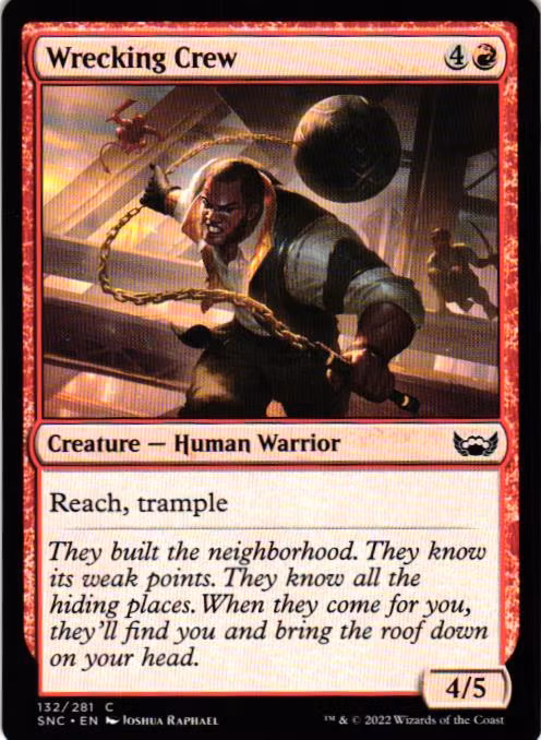 Wrecking Crew Common 132/281 Streets of New Capenna (SNC) Magic the Gathering