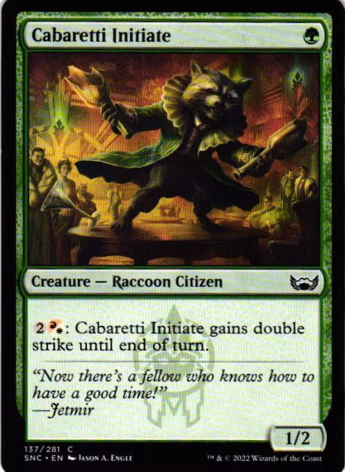 Cabaretti Initiate Common 137/281 Streets of New Capenna (SNC) Magic the Gathering