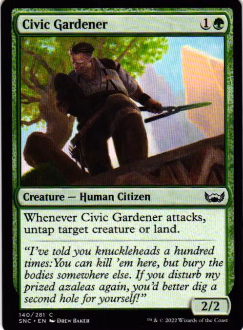Civic Gardener Common 140/281 Streets of New Capenna (SNC) Magic the Gathering