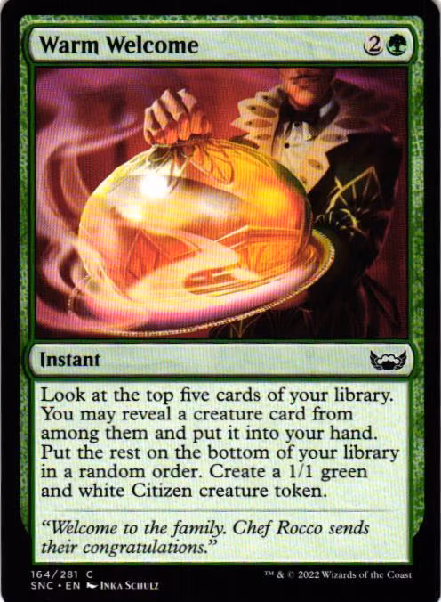 Warm Welcome Common 164/281 Streets of New Capenna (SNC) Magic the Gathering