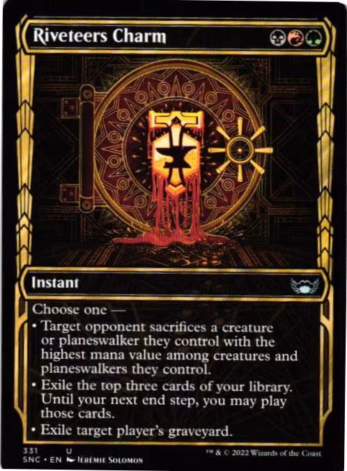Riveteers Charm Uncommon 331 Streets of New Capenna (SNC) Magic the Gathering