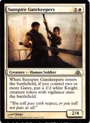 Sunspire Gatekeepers Common 9/156 Dragons Maze (DGM) Magic the Gathering