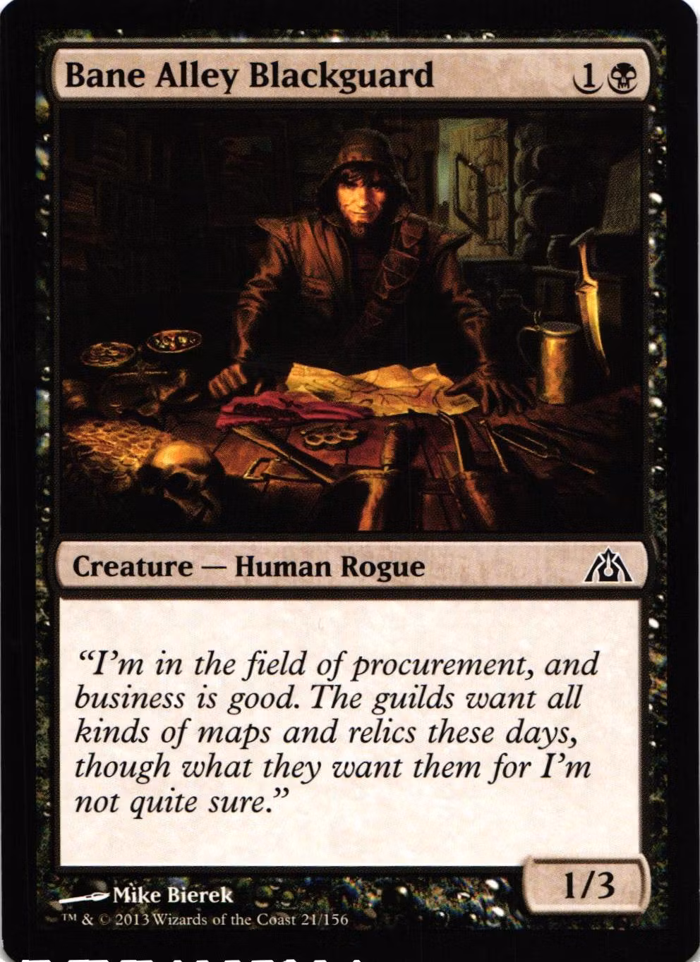 Bane Alley Blackguard Common 21/156 Dragons Maze (DGM) Magic the Gathering