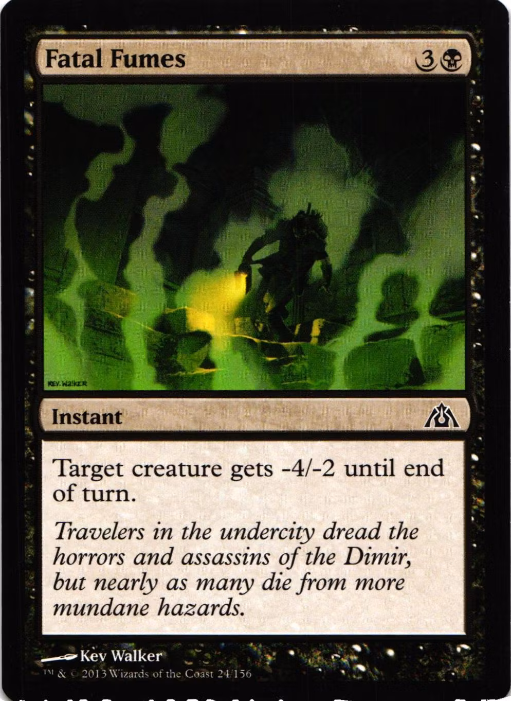 Fatal Fumes Common 24/156 Dragons Maze (DGM) Magic the Gathering