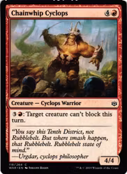 Chainwhip Cyclops Common 118/264 War of the Spark (WAR) Magic the Gathering