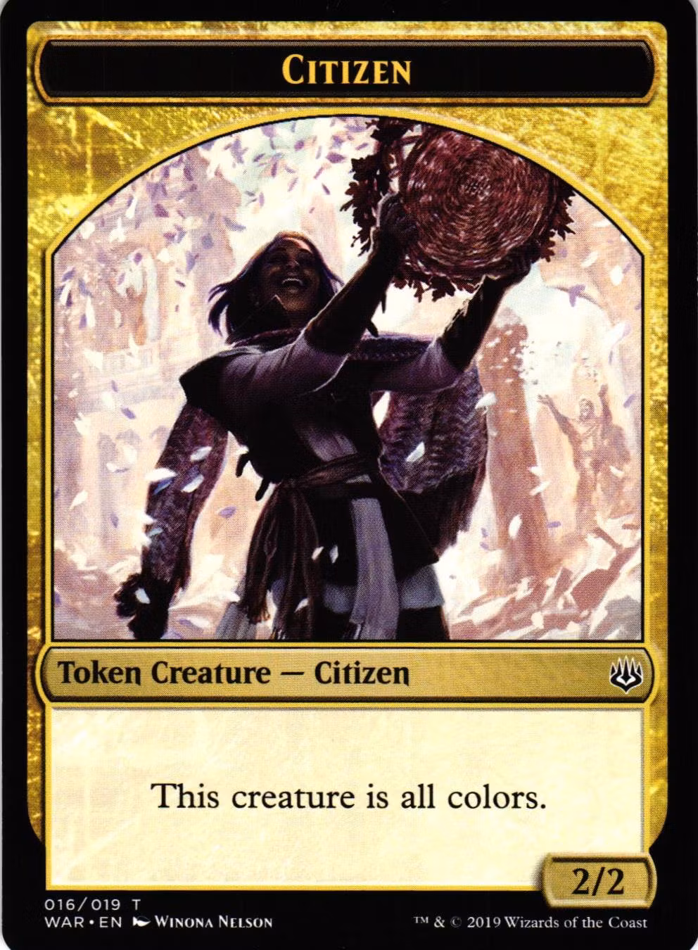 Citizen 016/019 Token War of the Spark (WAR) Magic the Gathering