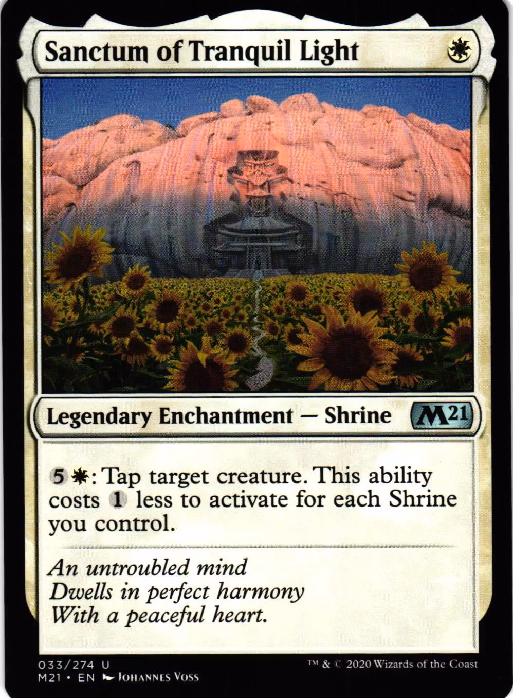 Sanctum of Tranquil Light Uncommon 033/274 Magic 2021 (M21) Magic the Gathering