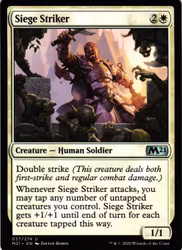 Siege Striker Uncommon 037/274 Magic 2021 (M21) Magic the Gathering