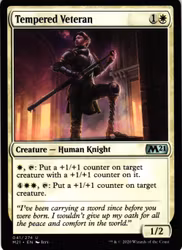 Tempered Veteran Uncommon 041/274 Magic 2021 (M21) Magic the Gathering
