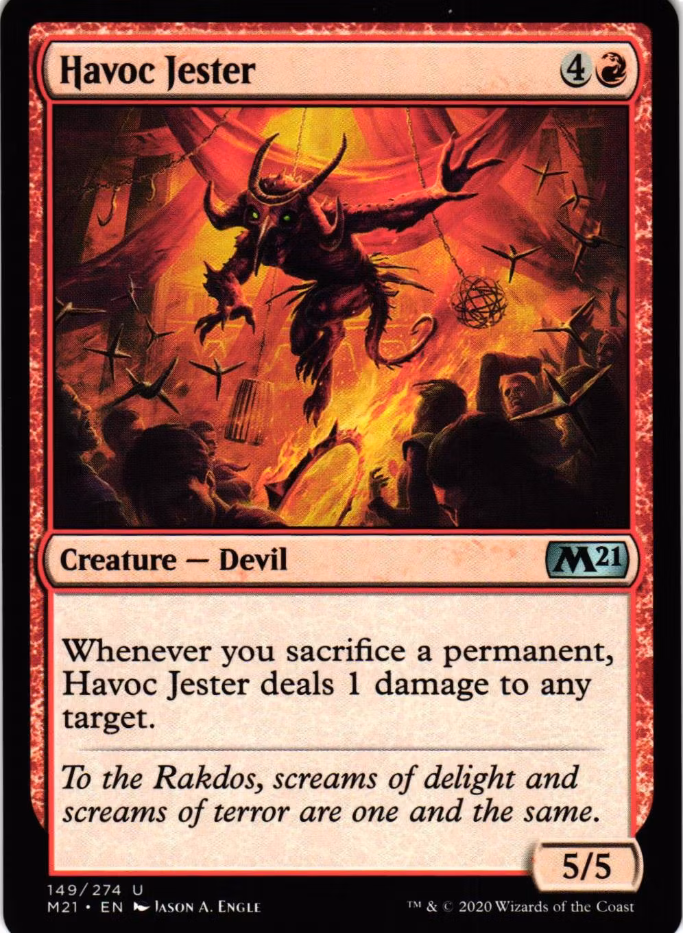 Havoc Jester Uncommon 149/274 Magic 2021 (M21) Magic the Gathering