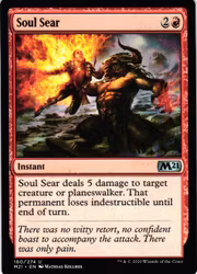 Soul Sear Uncommon 160/274 Magic 2021 (M21) Magic the Gathering