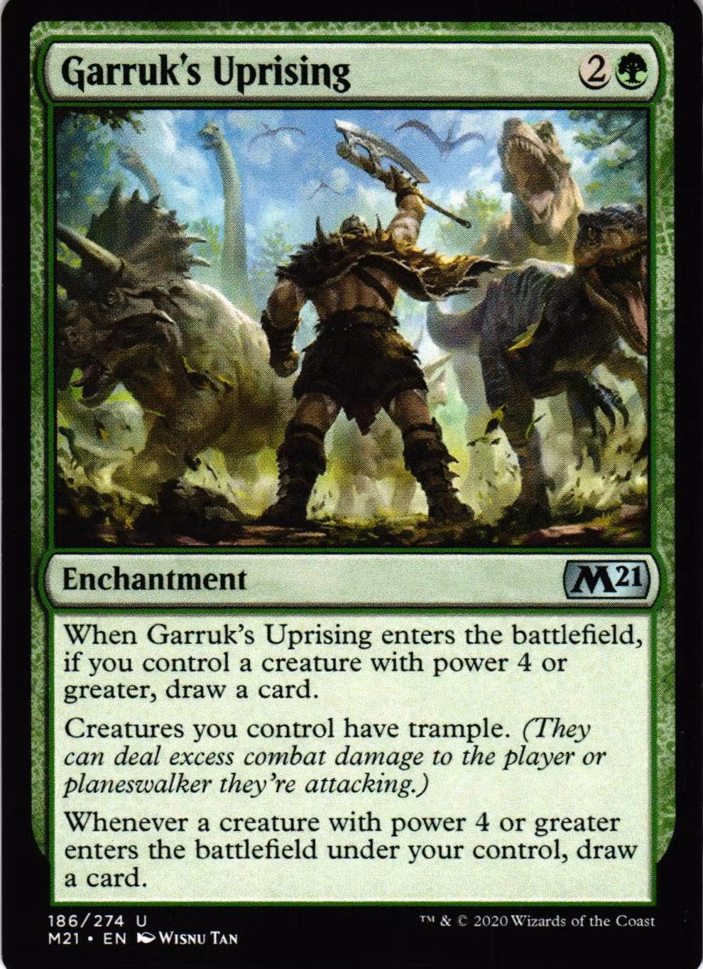 Garruks Uprising Uncommon 186/274 Magic 2021 (M21) Magic the Gathering