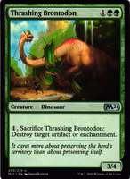 Thrashing Brontodon Uncommon 209/274 Magic 2021 (M21) Magic the Gathering