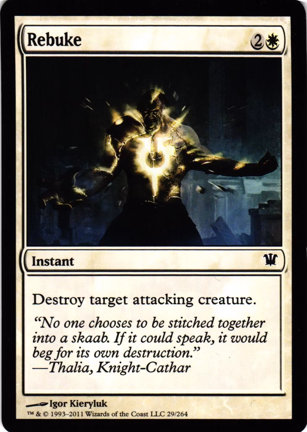 Rebuke Common 29/264 Innistrad Magic the Gathering