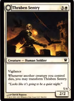 Thraben Sentry / Thraben Militia Common 38a/38b/264 Innistrad Magic the Gathering