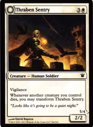 Thraben Sentry / Thraben Militia Common 38a/38b/264 Innistrad Magic the Gathering