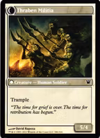 Thraben Sentry / Thraben Militia Common 38a/38b/264 Innistrad Magic the Gathering