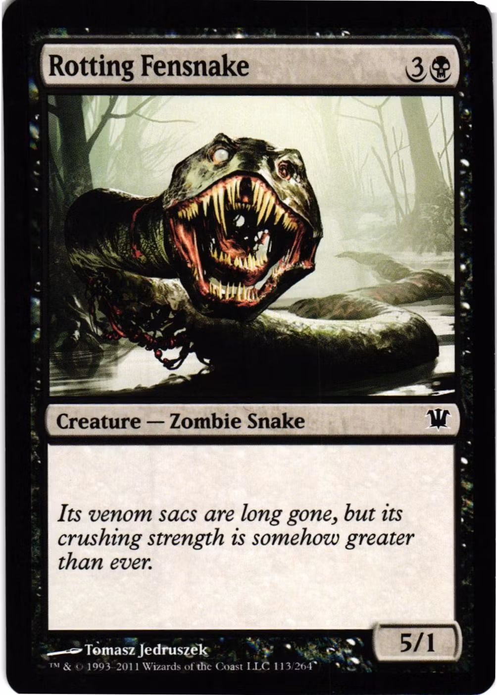 Rotting Fensnake Common 113/264 Innistrad Magic the Gathering