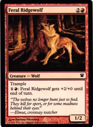 Feral Ridgewolf Common 142/264 Innistrad Magic the Gathering