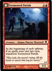 Tormented Pariah / Rampaging Werewolf Common 165a/165b/264 Innistrad Magic the Gathering