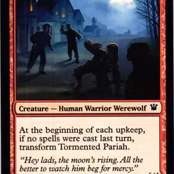 Tormented Pariah / Rampaging Werewolf Common 165a/165b/264 Innistrad Magic the Gathering