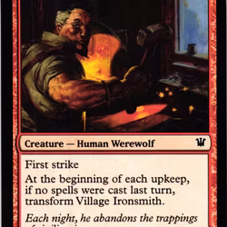 Village Ironsmith / Ironfang Common 168a/168b/264 Innistrad Magic the Gathering
