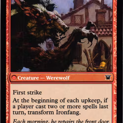 Village Ironsmith / Ironfang Common 168a/168b/264 Innistrad Magic the Gathering