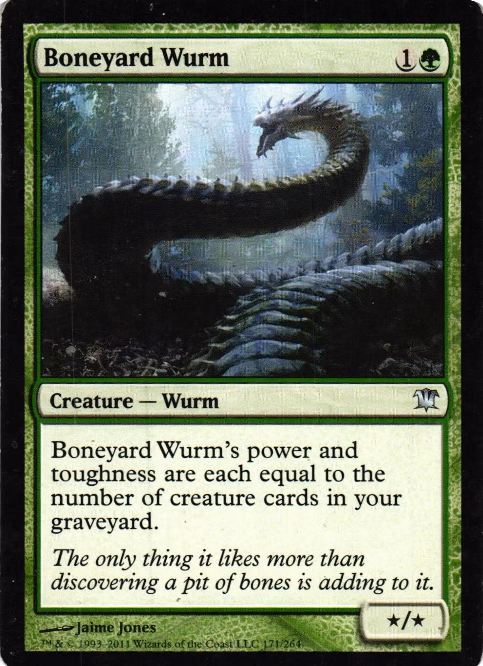 Boneyard Wurm Uncommon 171/264 Innistrad Magic the Gathering