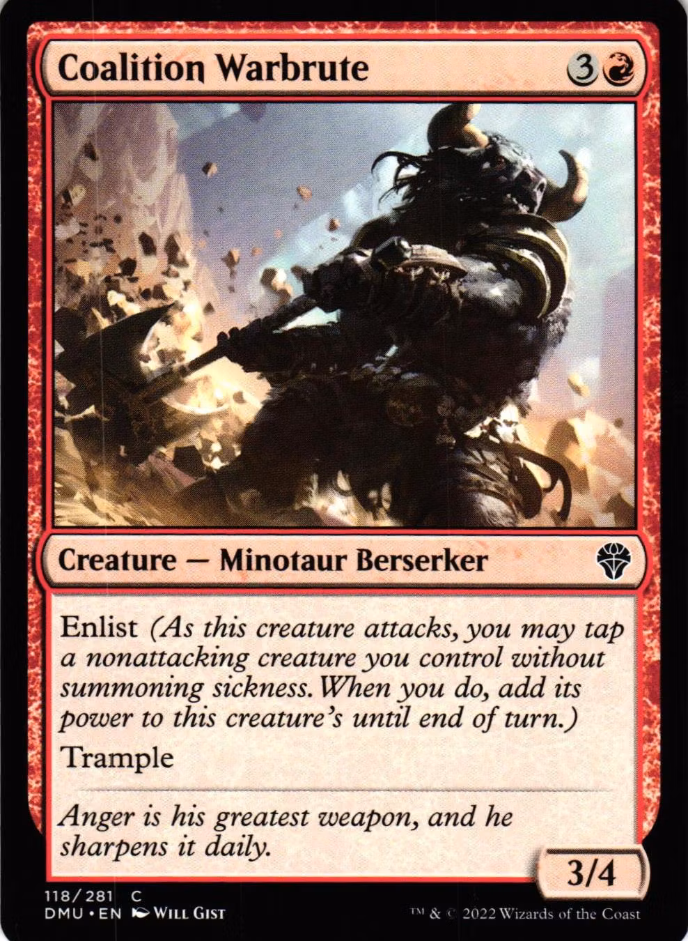 Coalition Warbrute Common 118/281 Dominaria United (DMU) Magic the Gathering