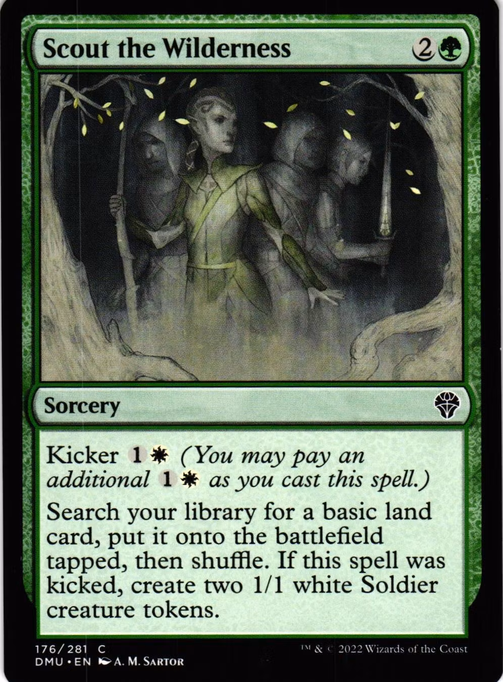 Scout the Wilderness Common 176/281 Dominaria United (DMU) Magic the Gathering