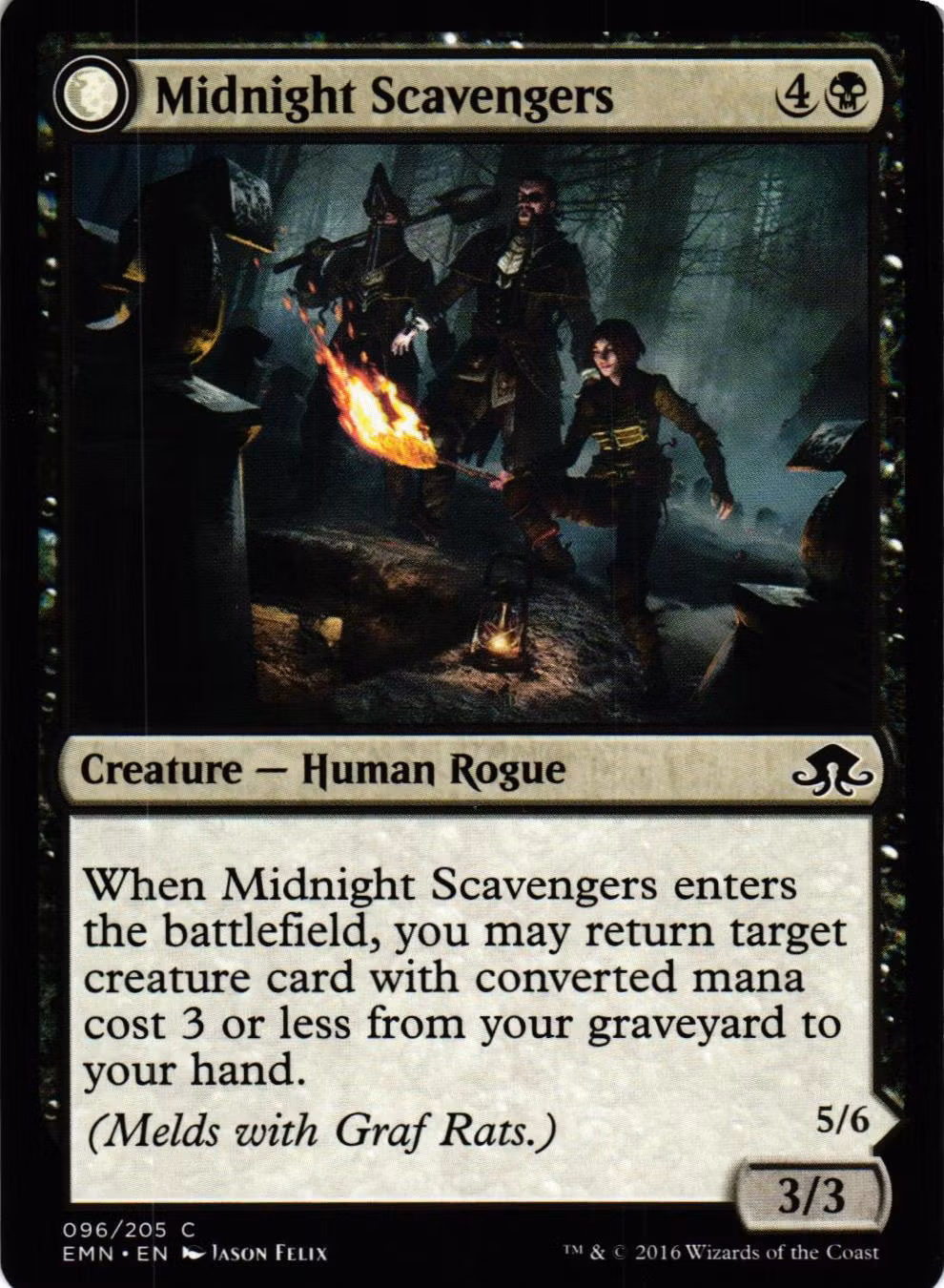 Midnight Scavenger Common 096/205 Eldritch Moon (EMN) Magic the Gathering