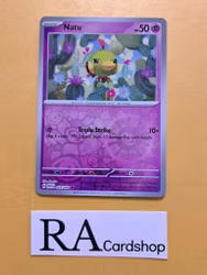 Natu Reverse Holo Common 025/091 Paldean Fates Pokemon
