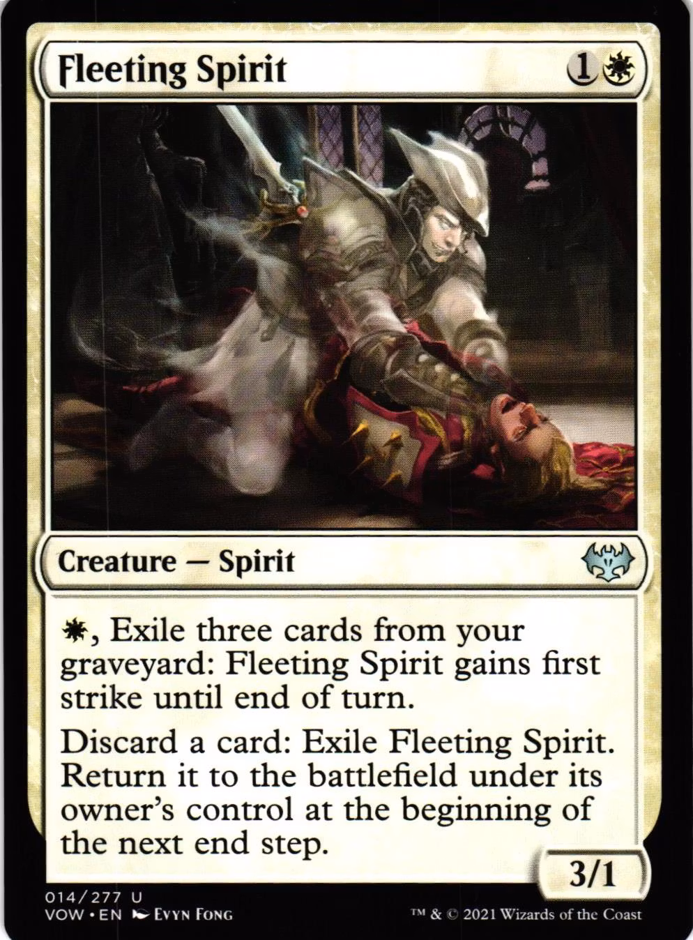 Fleeting Spirit Uncommon 014/277 Innistrad: Crimson Vow (VOW) Magic the Gathering